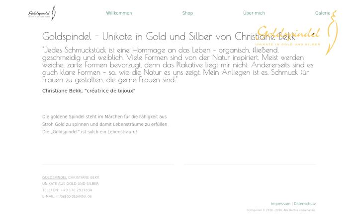 Screenshot of goldspindel.de