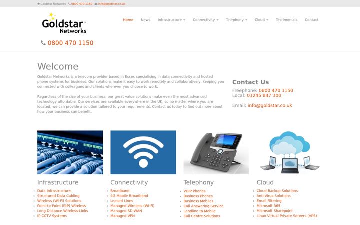 Screenshot of goldstar.net
