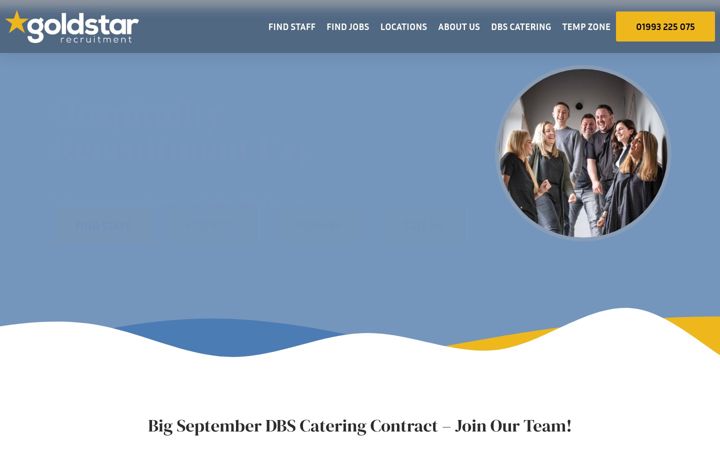 Screenshot of goldstarrecruit.co.uk