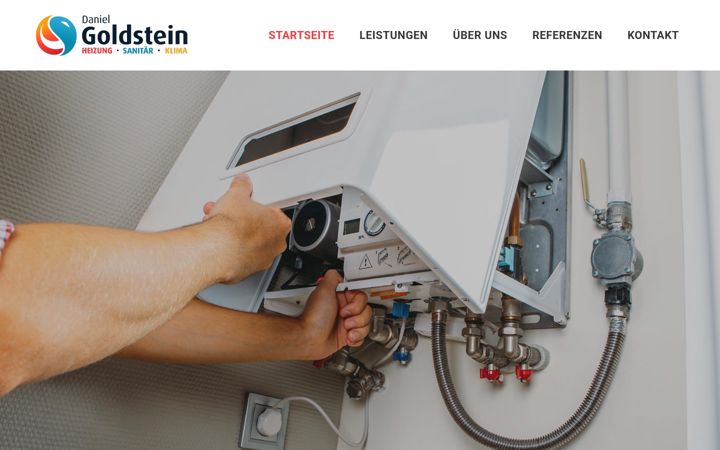 Screenshot of goldstein-heizung.de