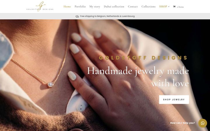 Screenshot of goldstoffdesigns.com