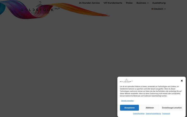 Screenshot of goldstueck24.com