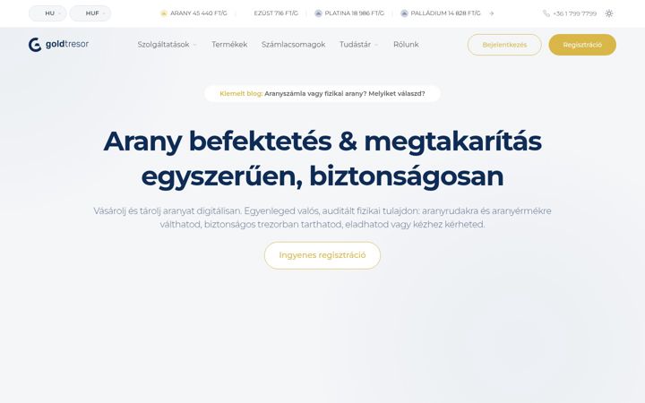 Screenshot of goldtresor.com