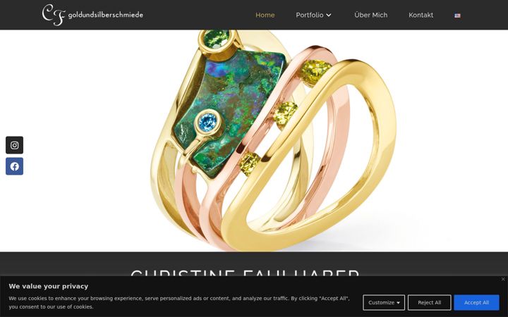 Screenshot of goldundsilberschmiede.com