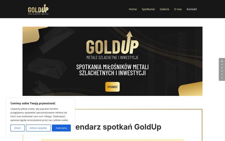 Screenshot of goldup.pl