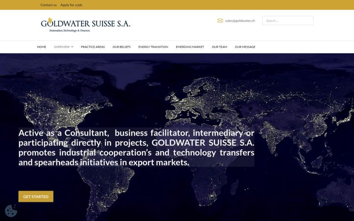 Screenshot of goldwatersuisse.com
