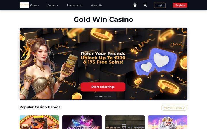 Screenshot of goldwin-online.com