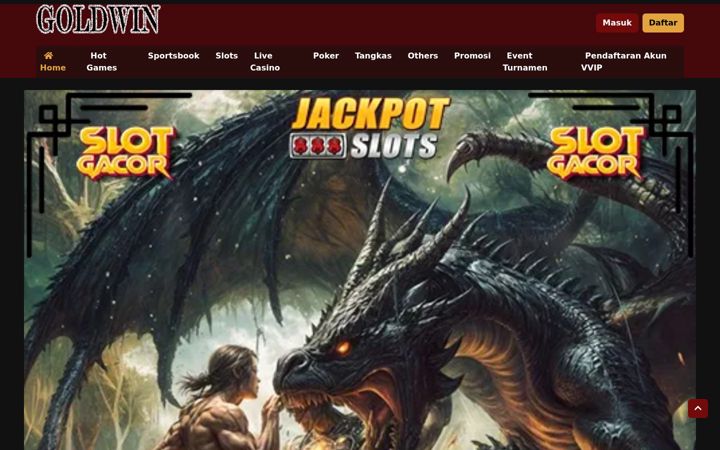 Screenshot of goldwinslot.com
