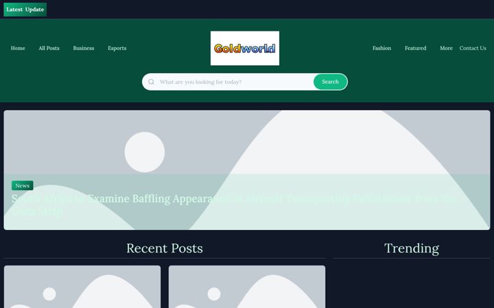 Screenshot of goldworldblog.nl