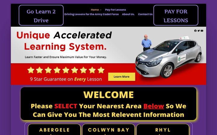 Screenshot of golearn2drive.com