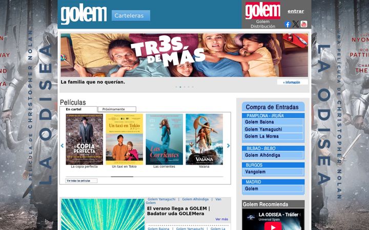 Screenshot of golem.es