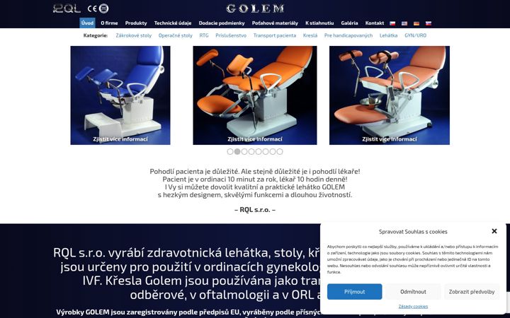 Screenshot of golemkresla.sk