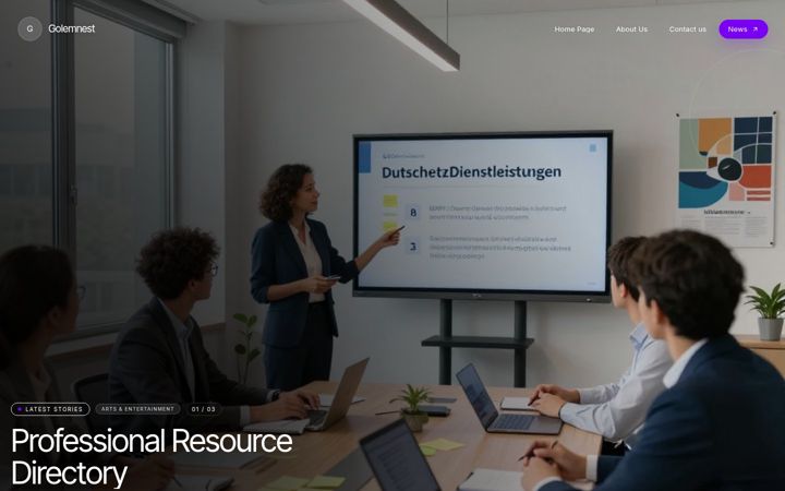 Screenshot of golemnest.de