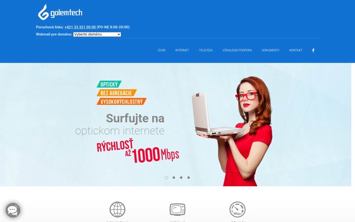 Screenshot of golemtech.sk