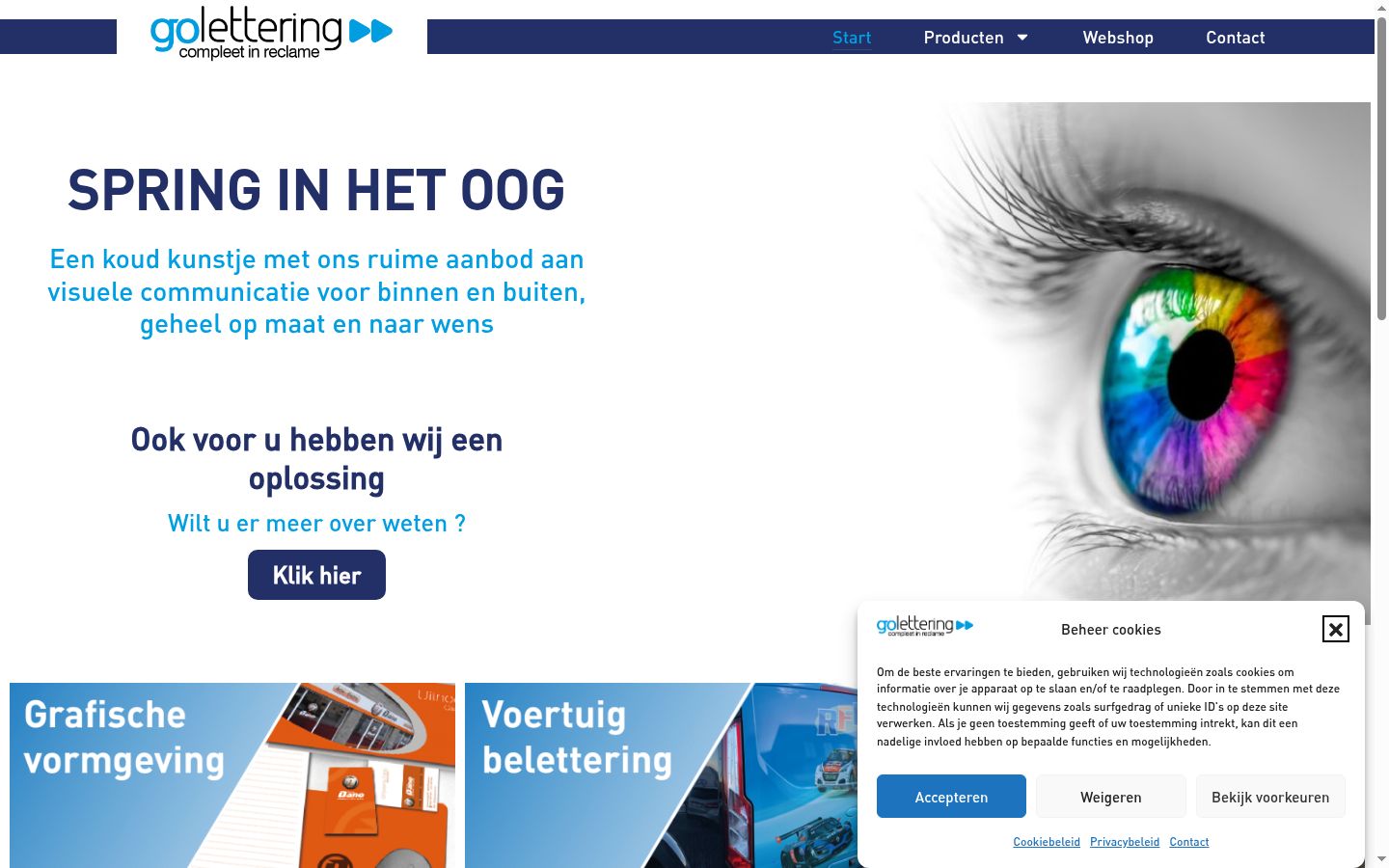 Screenshot tal-banner tal-kunsens muri qabel kwalunkwe interazzjoni