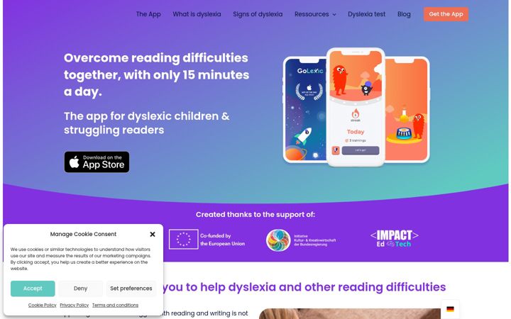 Screenshot of golexic.com