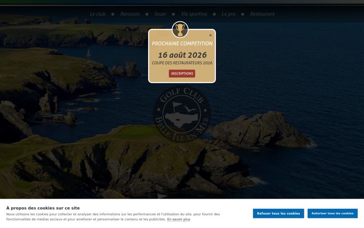 Screenshot of golf-belleile.com