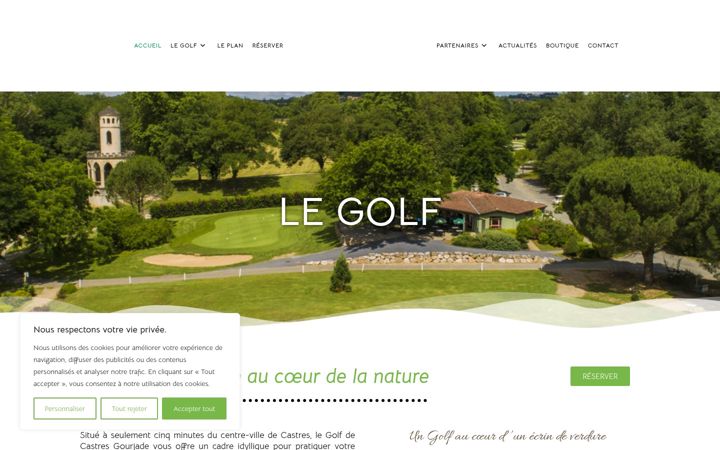 Screenshot of golf-castres.com