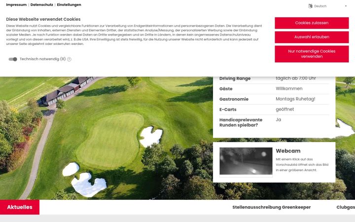 Screenshot of golf-club-trier.de