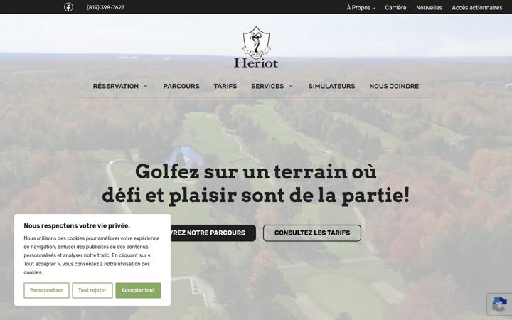 Screenshot of golf-heriot.com