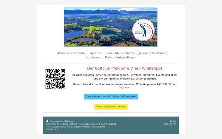 Screenshot of golf-iffeldorf.eu
