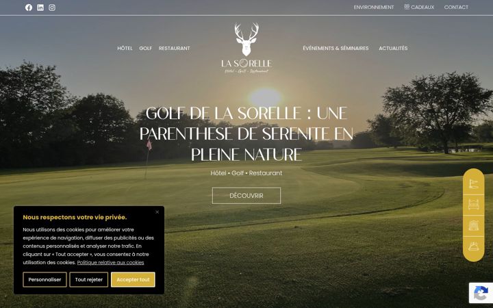Screenshot of golf-lasorelle.com
