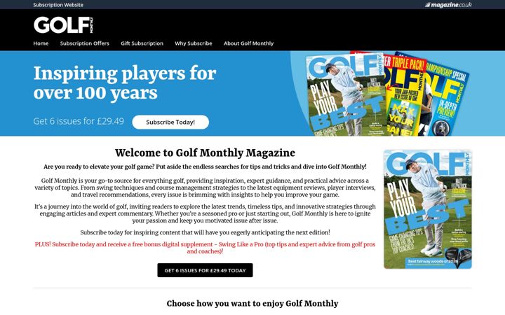 Screenshot of golf-monthly-magazine.co.uk