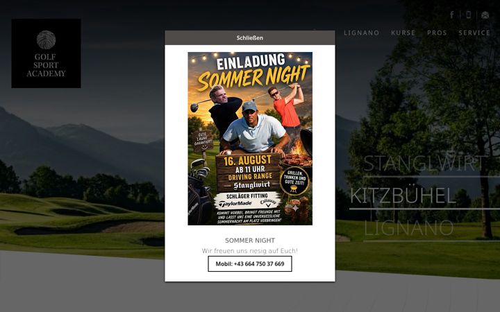 Screenshot of golf-sport-academy.com