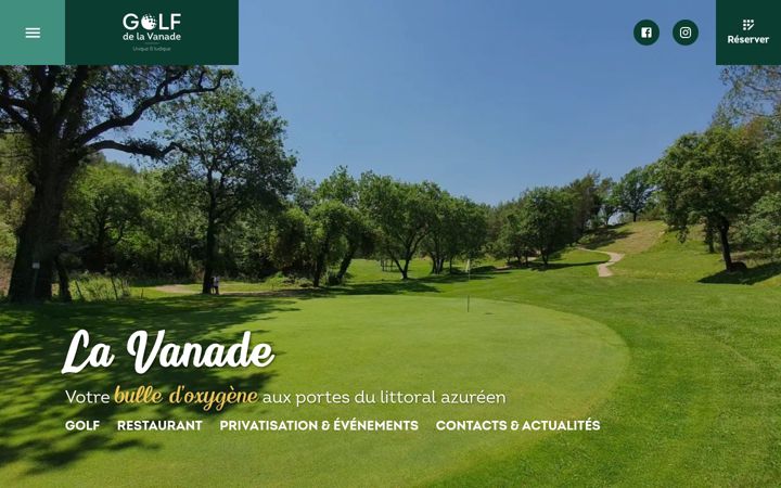 Screenshot of golf-vanade.com