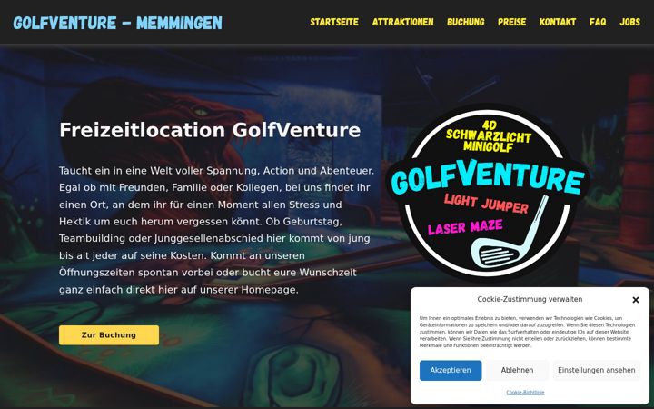 Screenshot of golf-venture.de