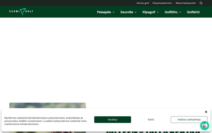 Screenshot of golf.fi