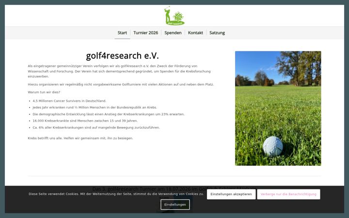 Screenshot of golf4research.org