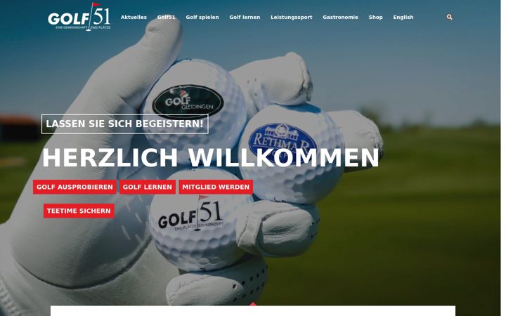 Screenshot of golf51.de