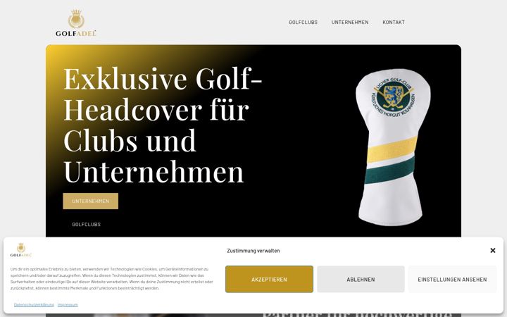 Screenshot of golfadel.de