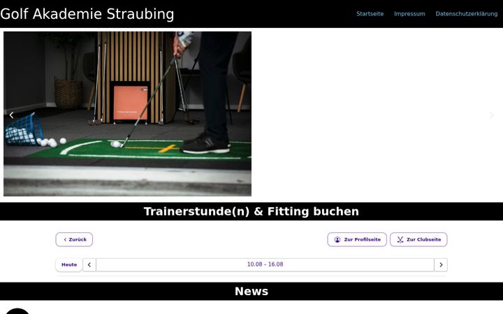 Screenshot of golfakademie-straubing.de