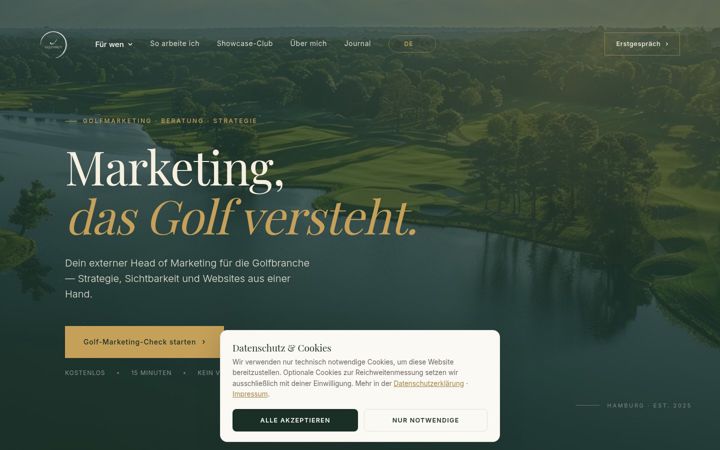 Screenshot of golfancy.de
