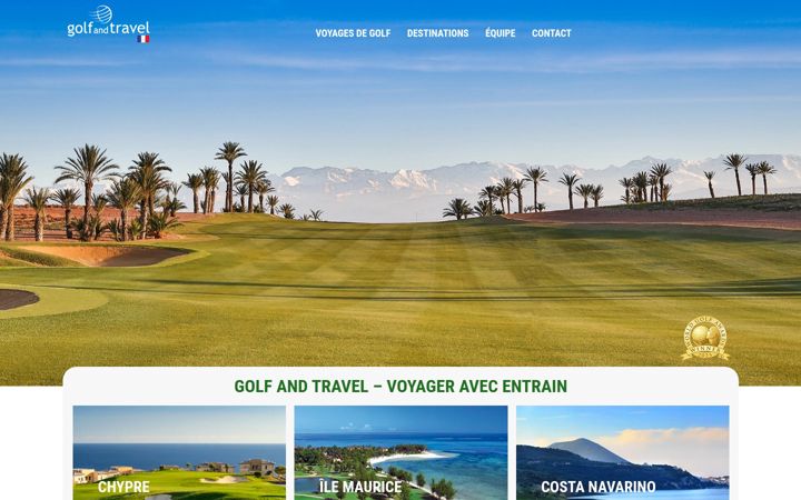 Screenshot of golfandtravel.fr