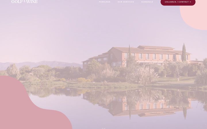 Screenshot of golfandwine.co.uk