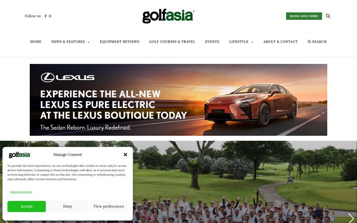 Screenshot of golfasiasg.com