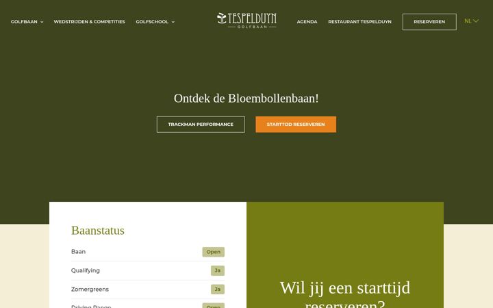 Screenshot of golfbaantespelduyn.nl