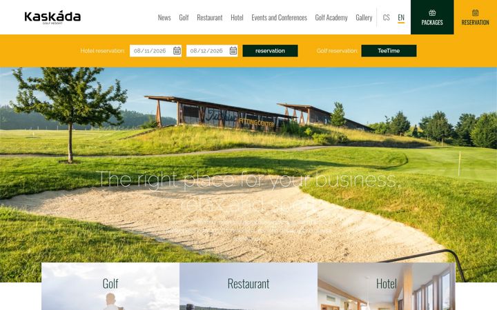 Screenshot of golfbrno.com