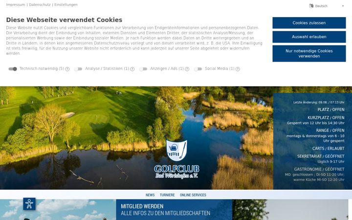 Screenshot of golfclub-bad-woerishofen.de