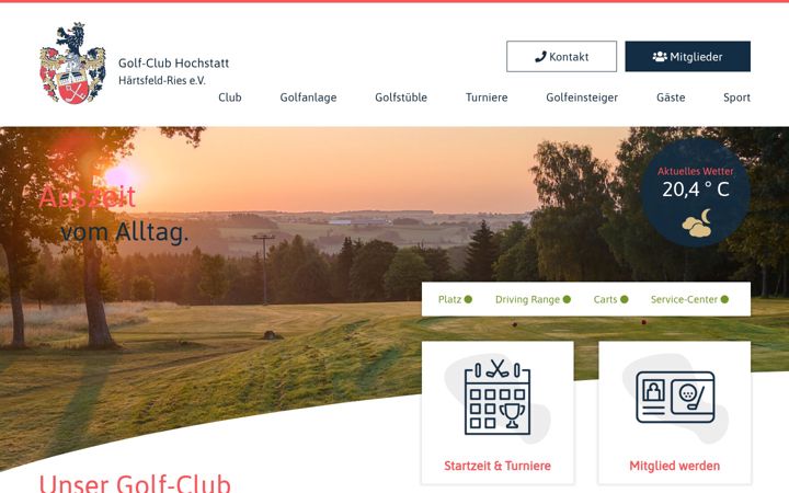 Screenshot of golfclub-hochstatt.de