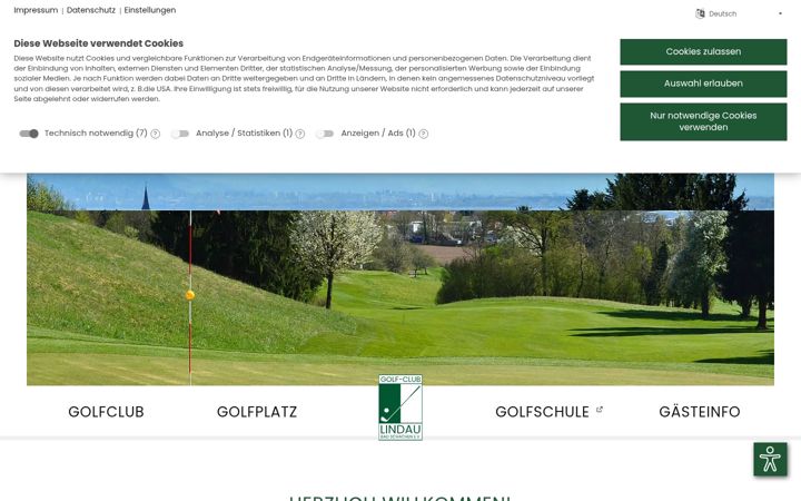 Screenshot of golfclub-lindau.de