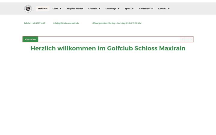 Screenshot of golfclub-maxlrain.de