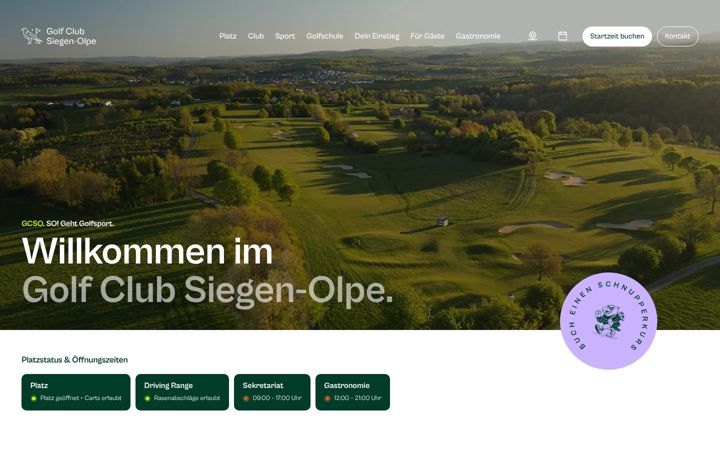 Screenshot of golfclub-siegen-olpe.de