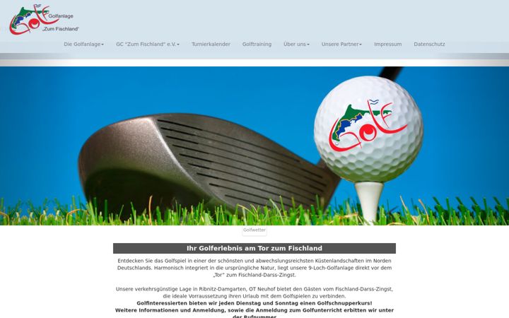 Screenshot of golfclub-zum-fischland.de