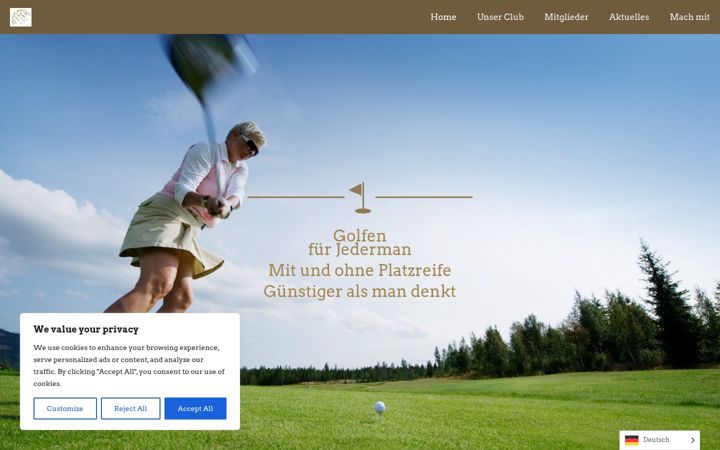 Screenshot of golfclubhoogvaals.com