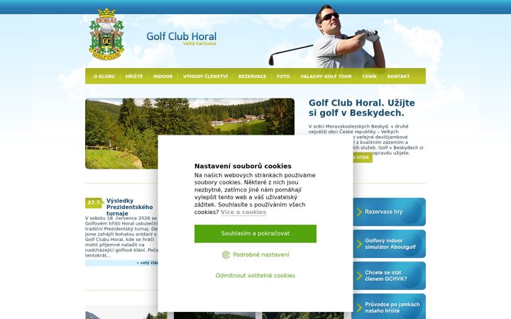 Screenshot of golfclubhoral.cz