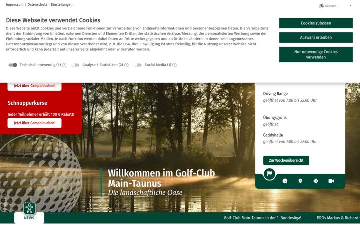 Screenshot of golfclubmaintaunus.de